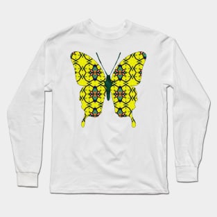 Wowsers Yellow Butterfly Long Sleeve T-Shirt